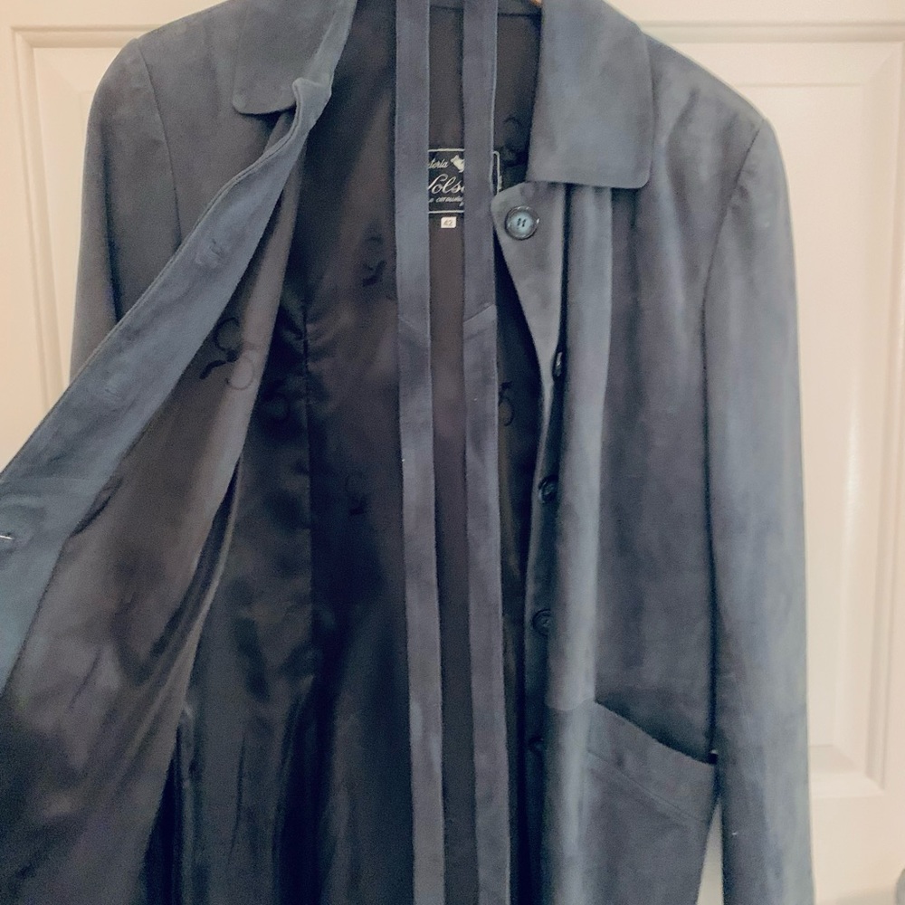 🎁Blue Suede Coat by Peleteria Solsona
